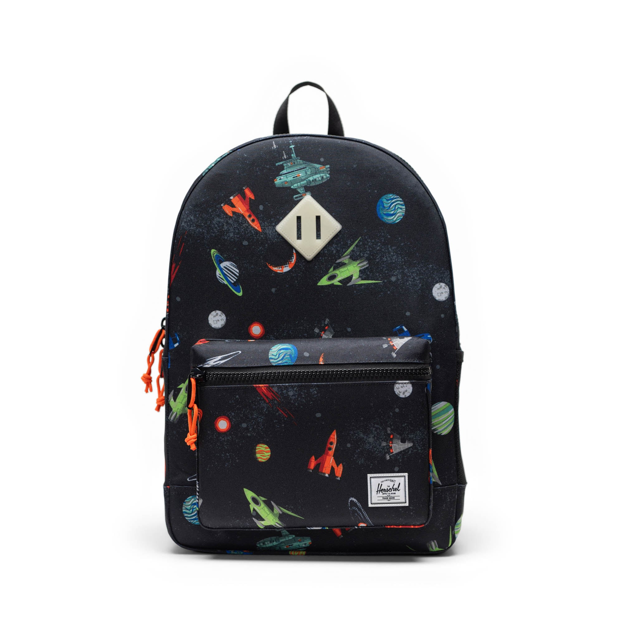 Uzay Desen Siyah Herschel Heritage Genç Su İtici Kumaş Sırt Çantası, 14" Laptop Uyumlu, 26 L